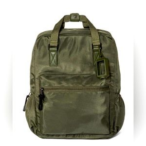 Olive Green Square Backpack
